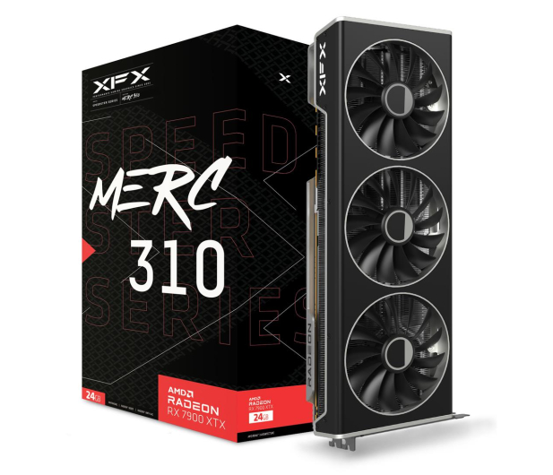 XFX Radeon RX 7900 XTX BLACK Gaming SPEEDSTER MERC310 24GB GDDR6 RX-79XMERCB9 - 1099100 - zdjęcie
